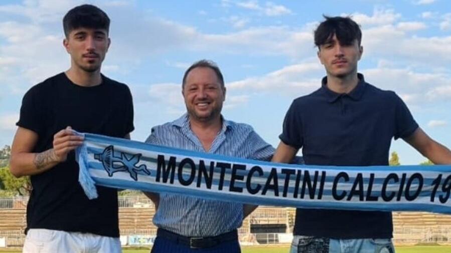 I gemelli Gersi e Gerti Bibaj col direttore sportivo Simone Mariotti