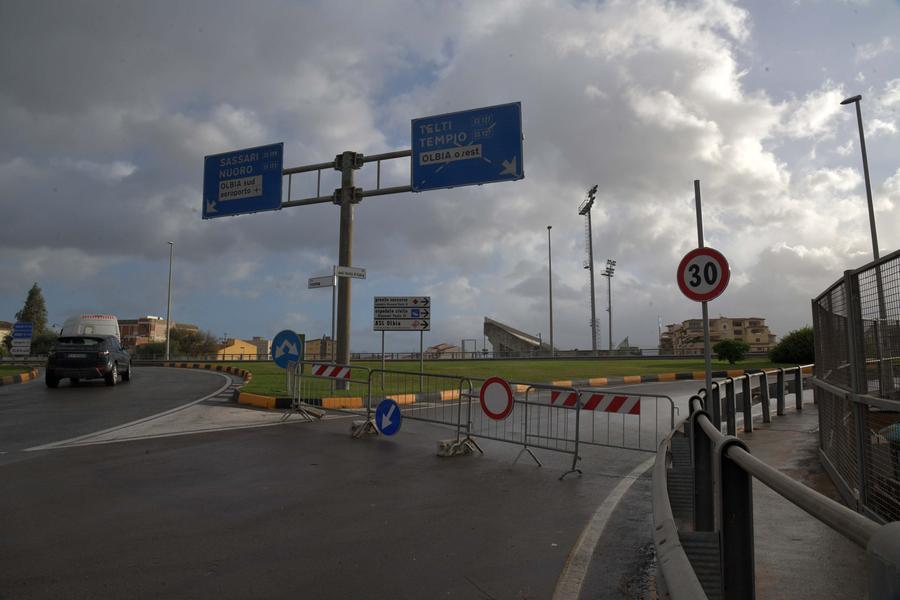 Olbia, chiusa la sopraelevata di via Vittorio Veneto