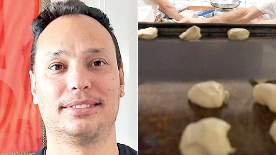 
	Nella foto un panificio e a destra Nicol&ograve; Cortorillo, segretario generale della Flai di Livorno

