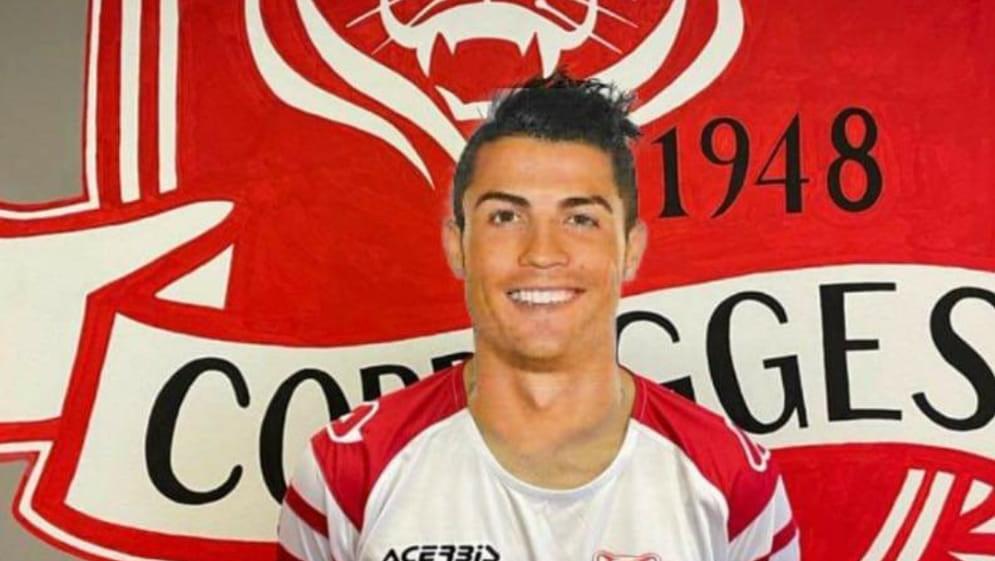 Ronaldo senza squadra? La Correggese ci scherza sopra: «Il ds Rossetti fa il colpo. Arriva CR7»