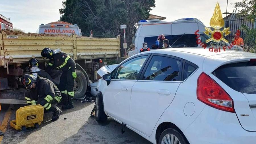 L'incidente mortale di Capoterra <em>(foto Mario Rosas)</em>