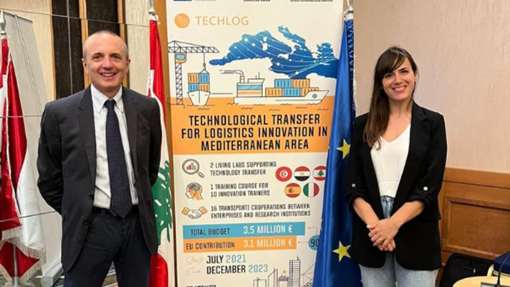 
	Gli ingegneri docenti del Cirem Gianfranco Fancello e Patrizia Serra coordinatori del progetto Techlog


