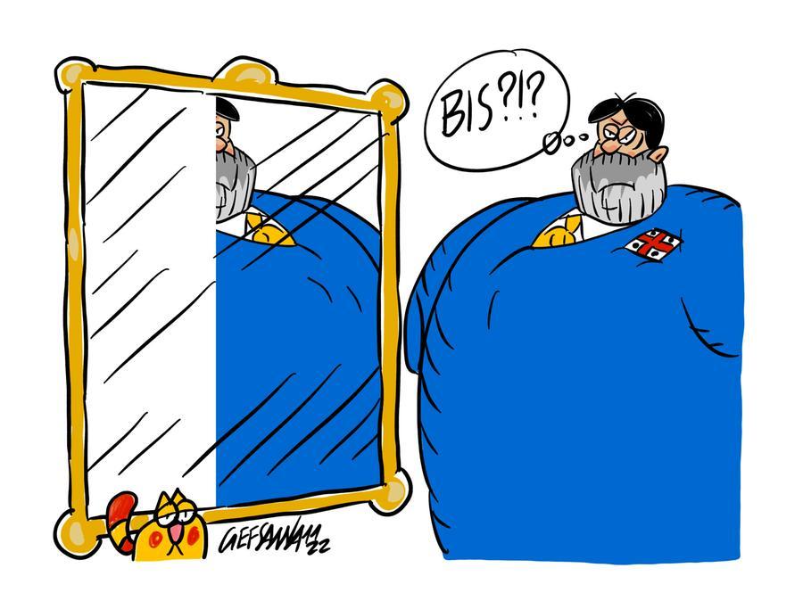 La vignetta di Gef: i dubbi di Solinas per la sua giunta-bis