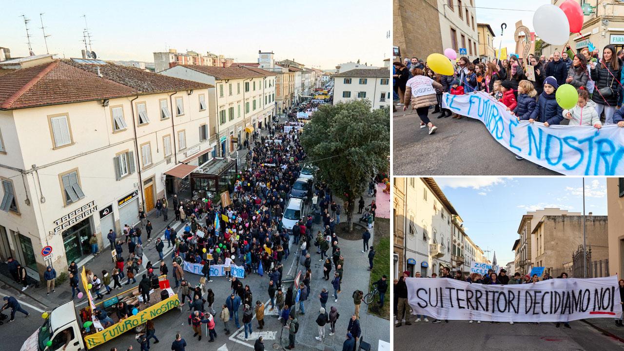 Empoli, in tremila per dire no al gassificatore: «Vogliamo essere ascoltati» – Video
