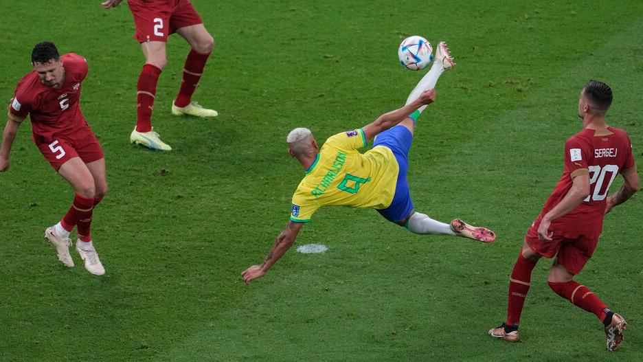 Lo splendido gol di Richarlison contro la Serbia