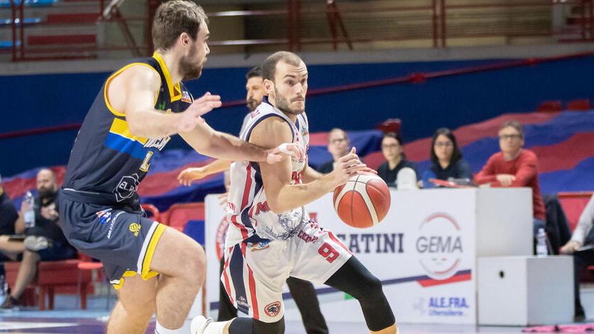 Un’azione della Gema al Palaterme (foto Nucci)
