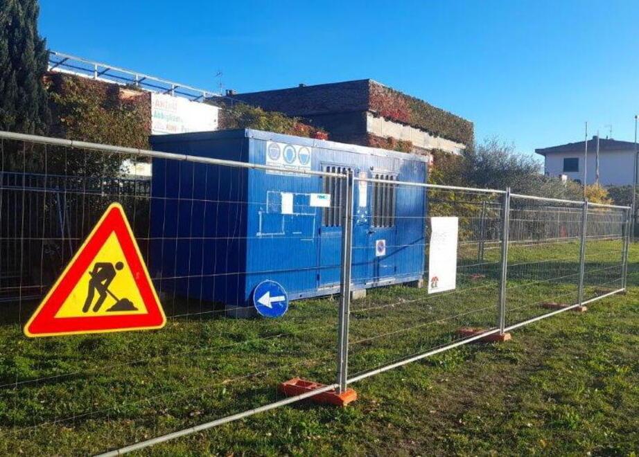 Il box della direzione dei cantieri