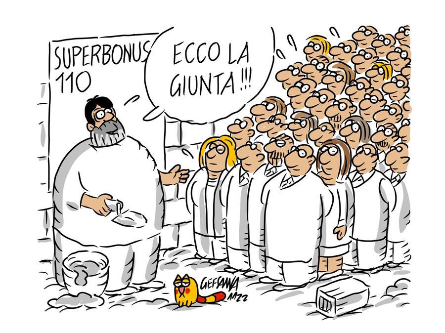La vignetta di Gef: la Regione ora compensi la fine del bonus 110%