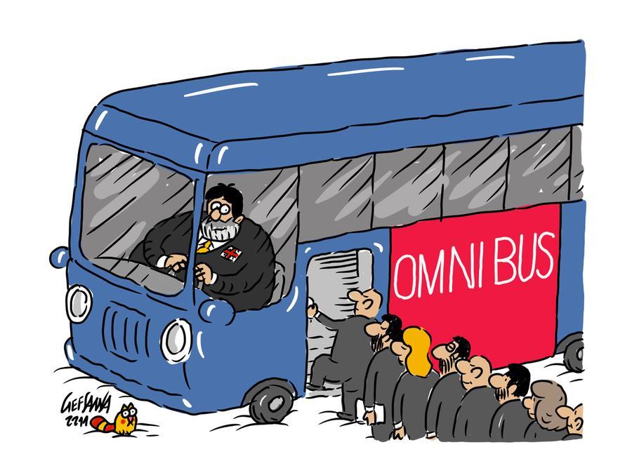 La vignetta di Gef: la trattativa infinita per la legge Omnibus conclusa nella notte
