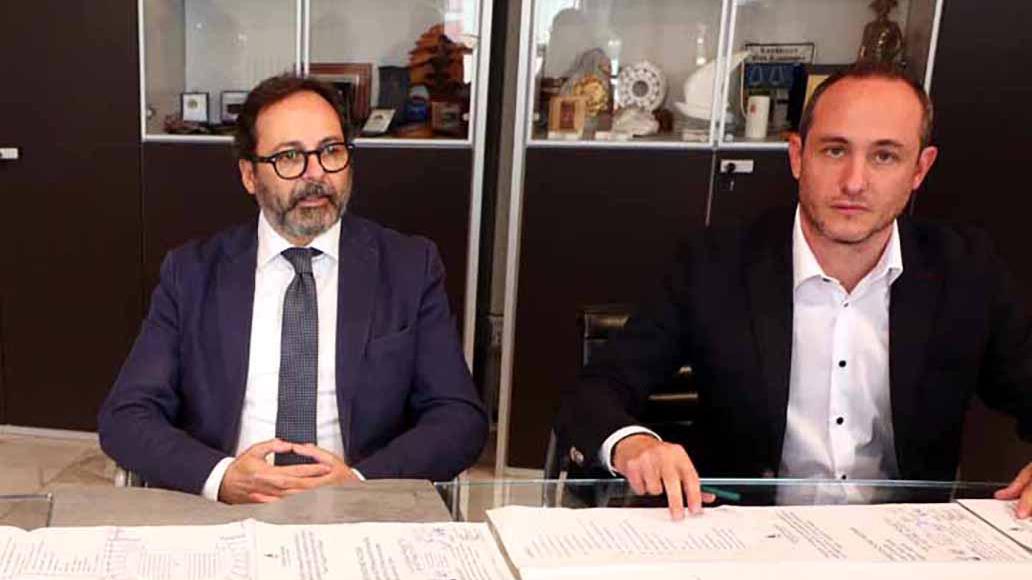 Il sindaco Francesco Persiani e l’assessore Marco Guidi