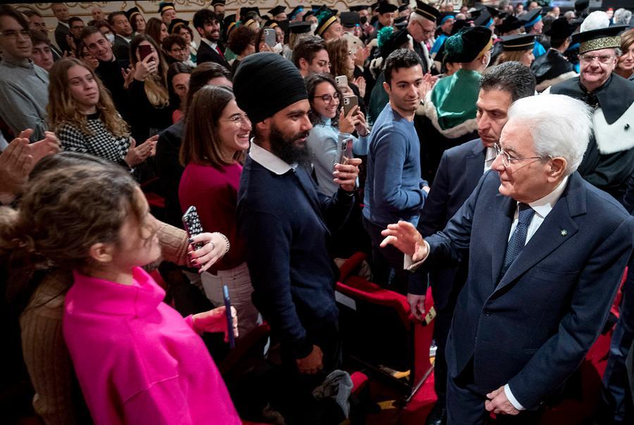 Mattarella a Reggio Emilia: «Unimore è un ateneo giovane e antico»