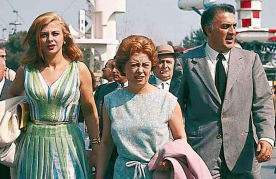 
	Sandra Milo, Giulietta Masina e Federico Fellini

