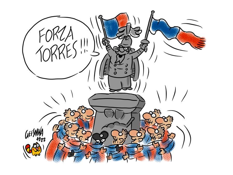 La vignetta di Gef: impresa della Torres a Carrara