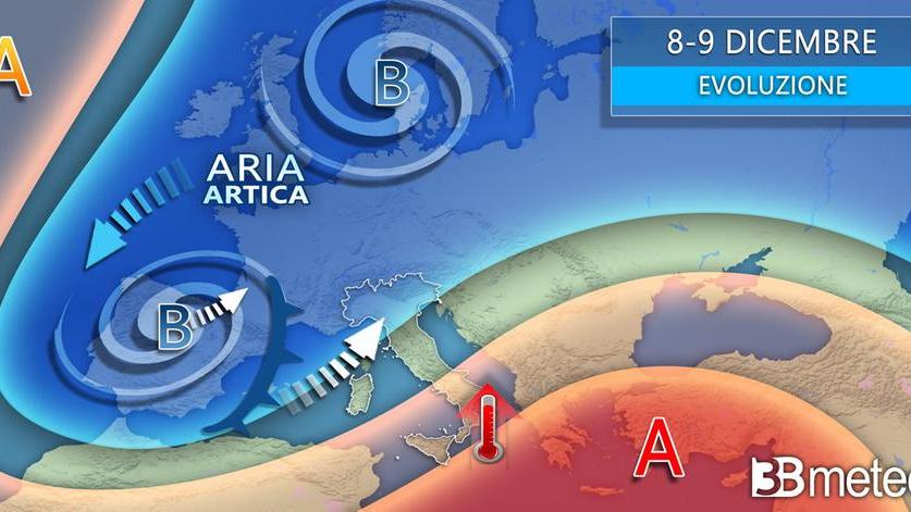 Meteo. “Ponte dell’Immacolata con il maltempo, altra pioggia e neve anche a quote basse”