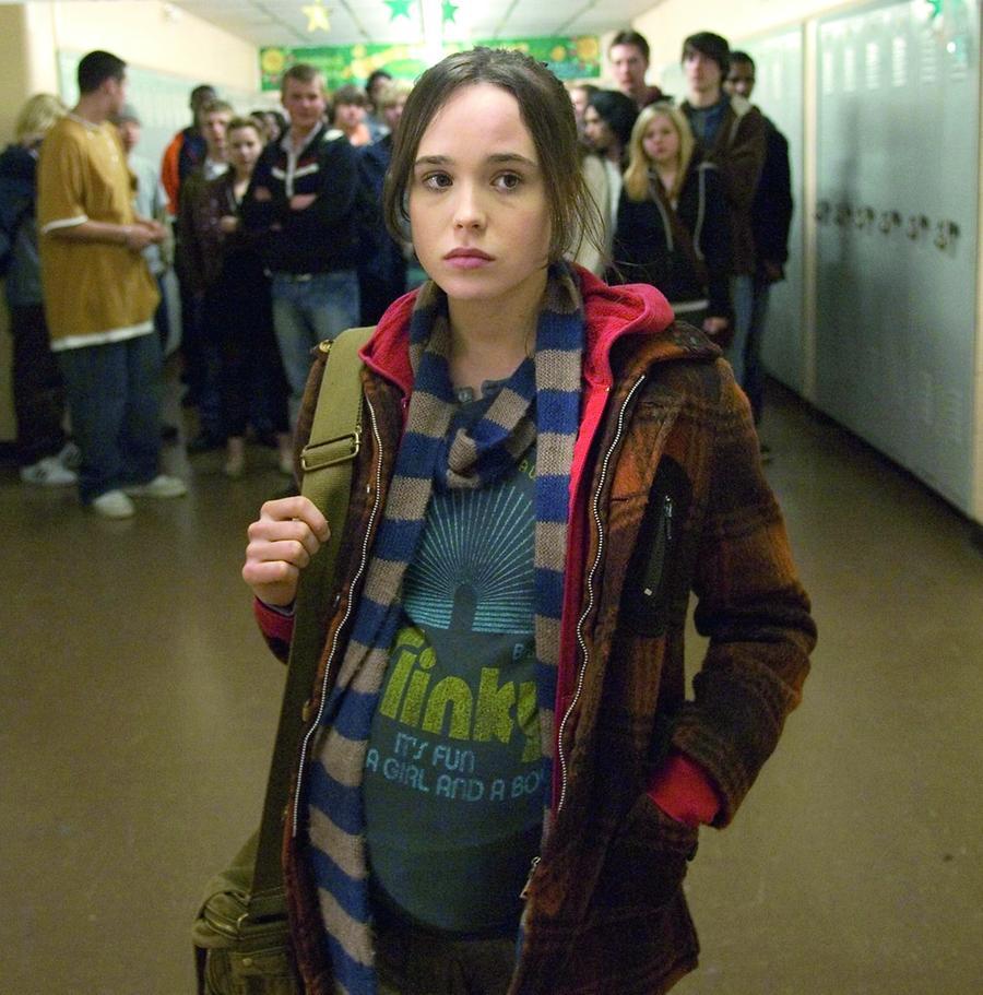 
	L&rsquo;attrice Ellen Page, protagonista del film Juno diretto da Jason Reitman che racconta la storia di una studentessa che resta incinta

