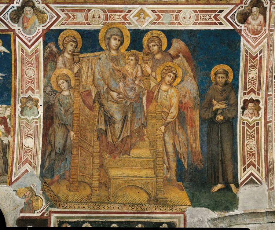 Maranello. La Ferrari restaura la maestà di Cimabue della basilica di S. Francesco ad Assisi