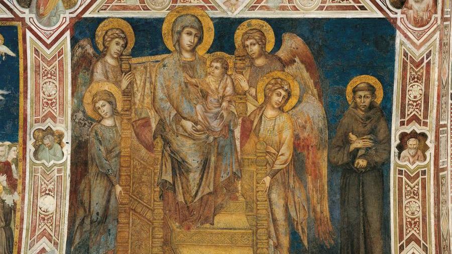 Maranello. La Ferrari restaura la maestà di Cimabue della basilica di S. Francesco ad Assisi