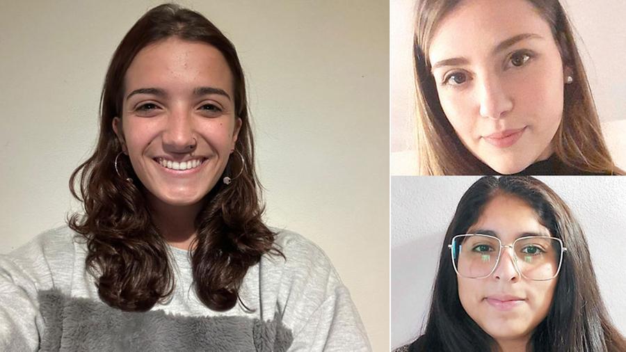 
	Marika Bonfitto, 22 anni, Lissette Romero, 17 anni&nbsp;ed Elena Pancioli, 26 anni

