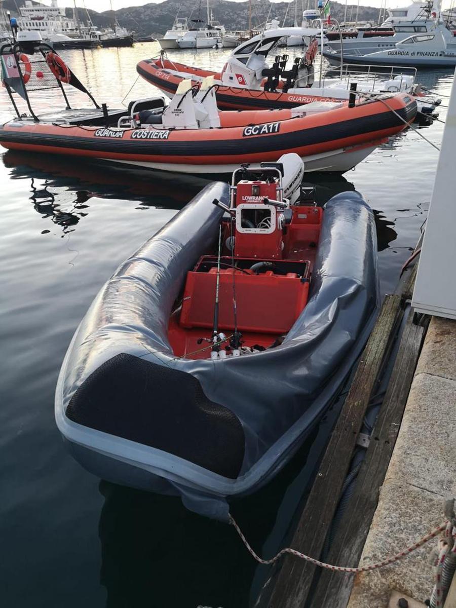 
	Il gommone con cui &egrave; avvenuto lo schianto davanti a Punta Tegge&nbsp;

