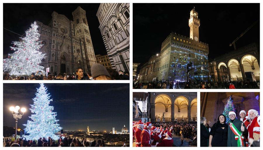 A Firenze è già Natale. E sull’Arengario canta anche il sindaco