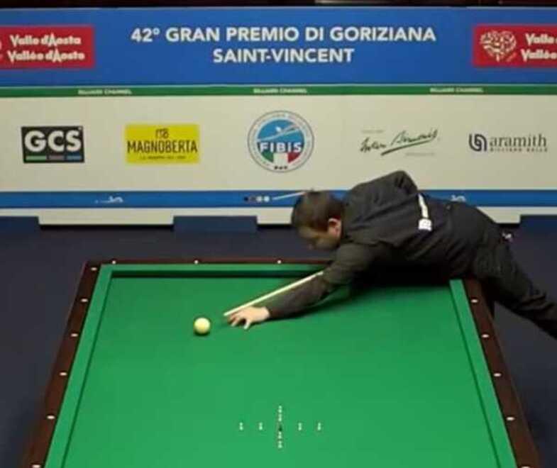 A Saint Vincent Fabio non stecca ed entra nell’olimpo del biliardo