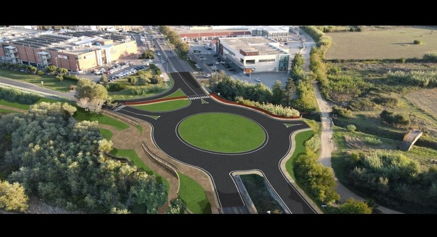 
	La simulazione del progetto per la rotonda all'ingresso nord di Oristano

