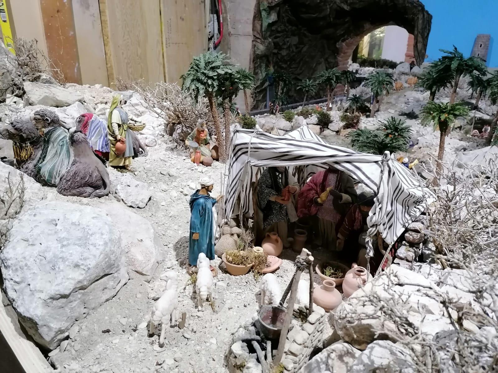 Un dettaglio del presepe di Cigoli