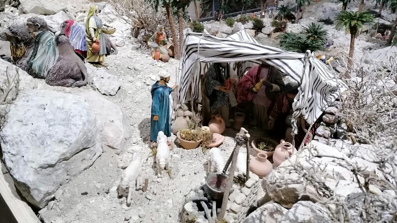 Un dettaglio del presepe di Cigoli