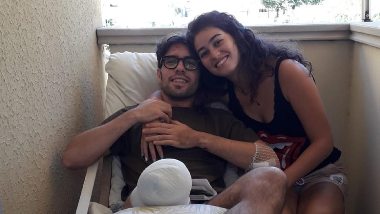 Giacomo Cangialosi con la fidanzata Eleonora Caracuzzi