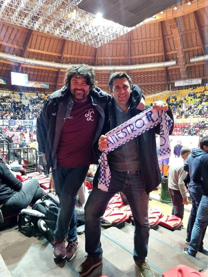 Gianluca e Gianni Andrea Manucchi giovedì sera al PalaModì per il derby tra PL e Libertas