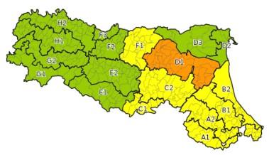 Maltempo: Emilia Romagna, allerta arancione per piene dei fiumi sulla pianura bolognese, ferrarese e ravennate. Gialla nella pianura Modenese