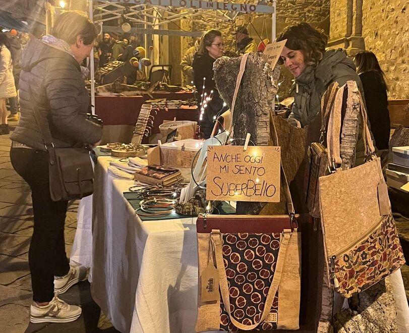 Lo stand SuberBello a Suvereto in occasione della 54ª edizione della Sagra del cinghiale