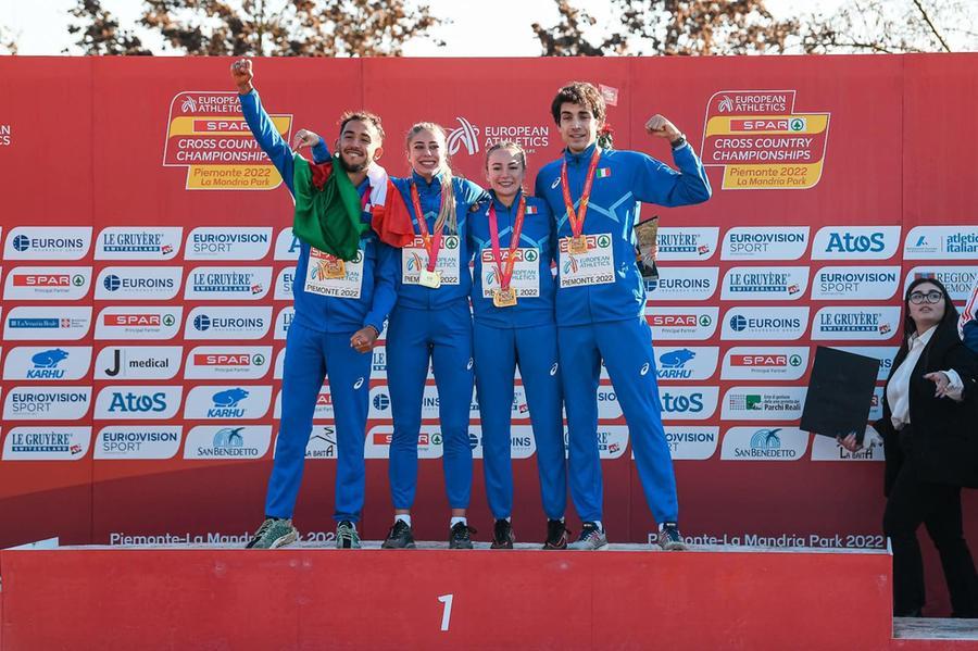 Il reggiano Bouih guida gli Azzurri all’oro nella staffetta mista