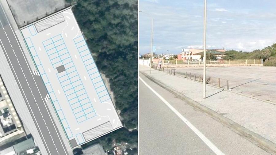 
	A sinistra il rendering dell'opera, a destra l'area in cui verr&agrave; realizzata&nbsp;


