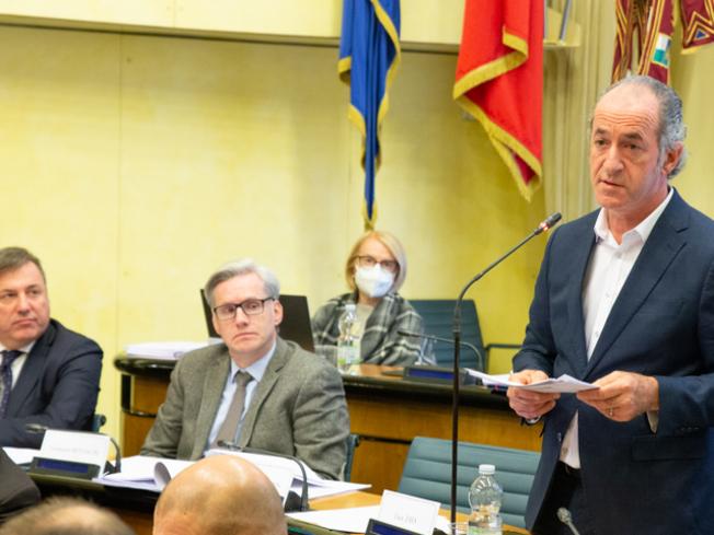 Comunicato Stampa: CRV - Il presidente Zaia è intervenuto in Aula consiliare