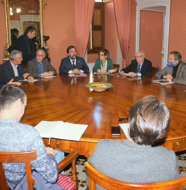Il vertice a Sassari (foto Ivan Nuvoli)