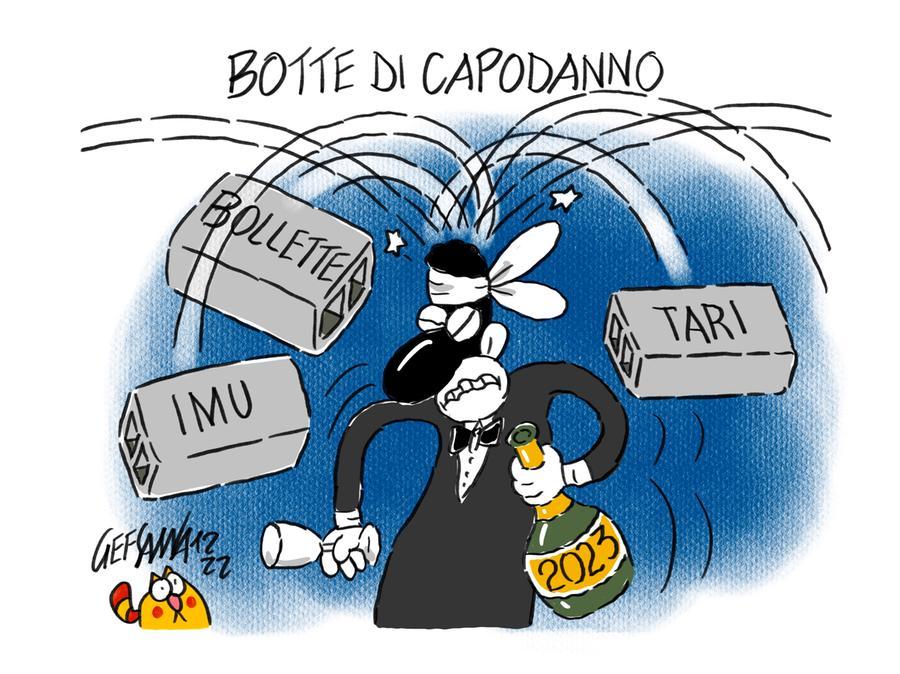 La vignetta di Gef: Capodanno sold out, tutto esaurito nelle città dei concertoni