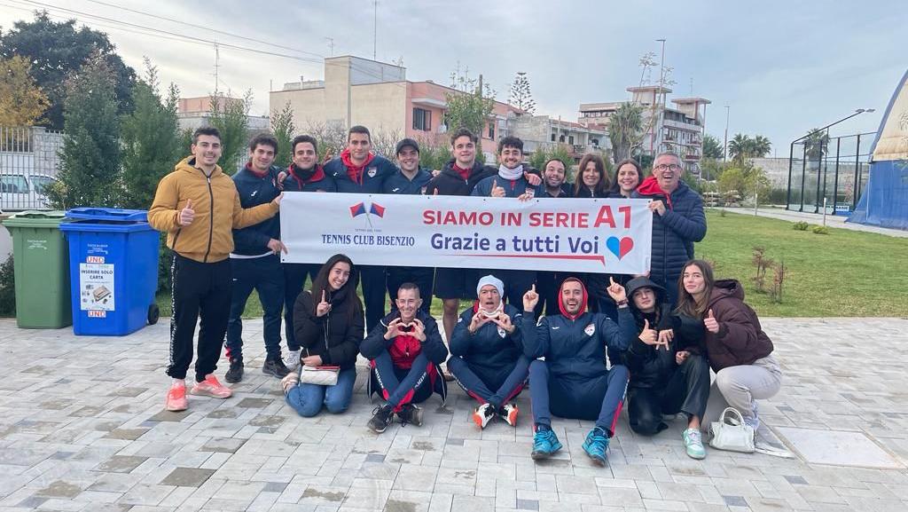 Tc Bisenzio nell’Olimpo, vittoria a Lecce e promozione in A1