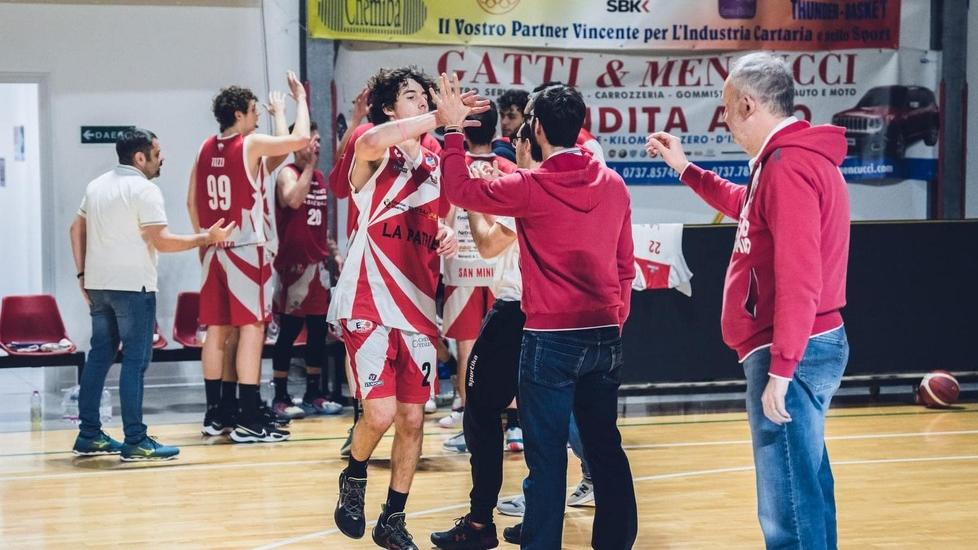 Un momento felice per la pattuglia biancorossa
