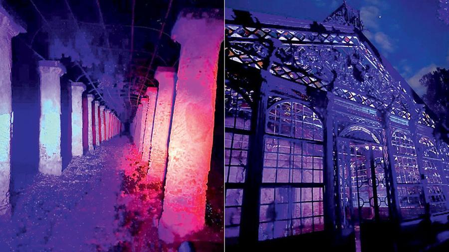 Serra incantata, magia di colori. Così s’illumina villa Maurogordato