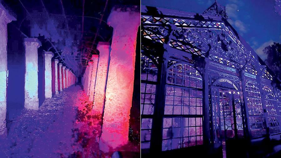 Serra incantata, magia di colori. Così s’illumina villa Maurogordato