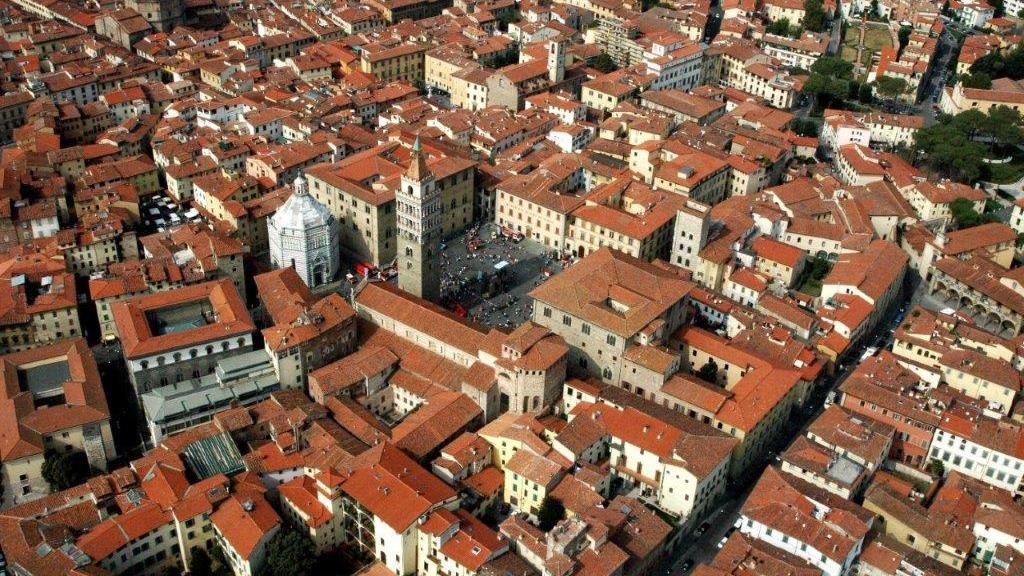 Una veduta di Pistoia dall'alto