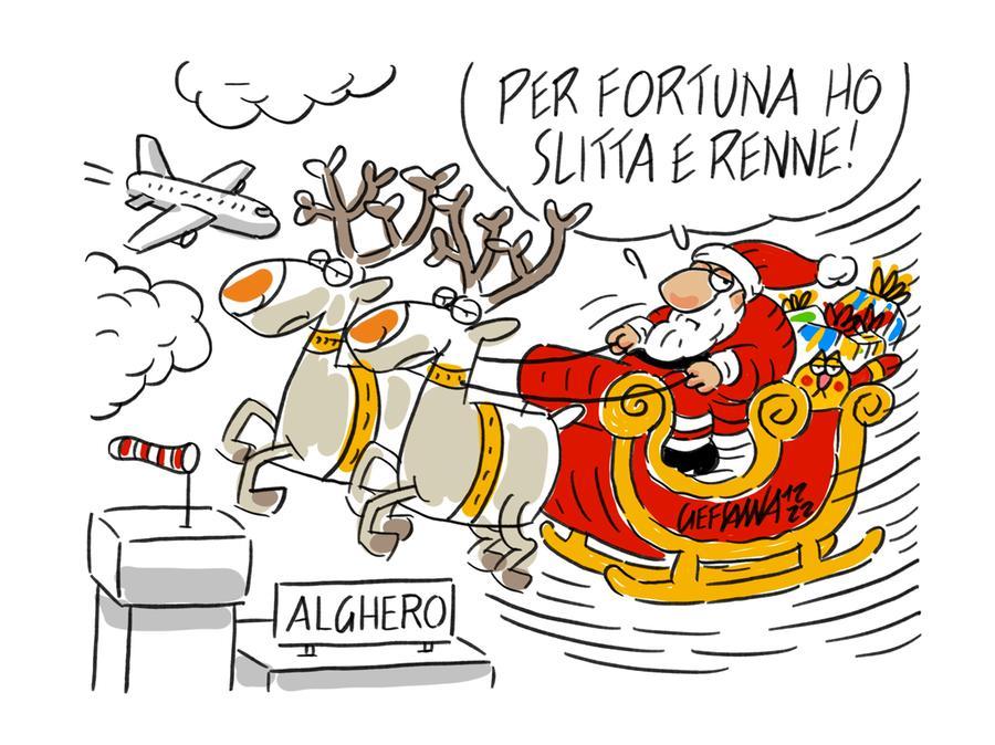 La vignetta di Gef: inchiesta del Governo sul caos trasporti in Sardegna