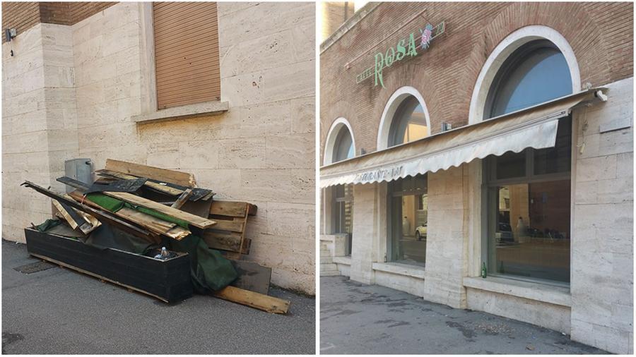 Via Roma Bar chiuso e smantellato, il titolare: «Riapriamo a gennaio»