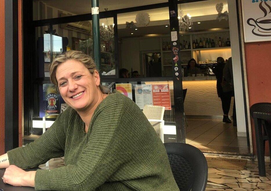 Giulia Bodri titolare del Nuovo bar Falcone