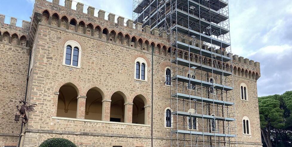 Crepe sulla torre del Pasquini, disposta la messa in sicurezza