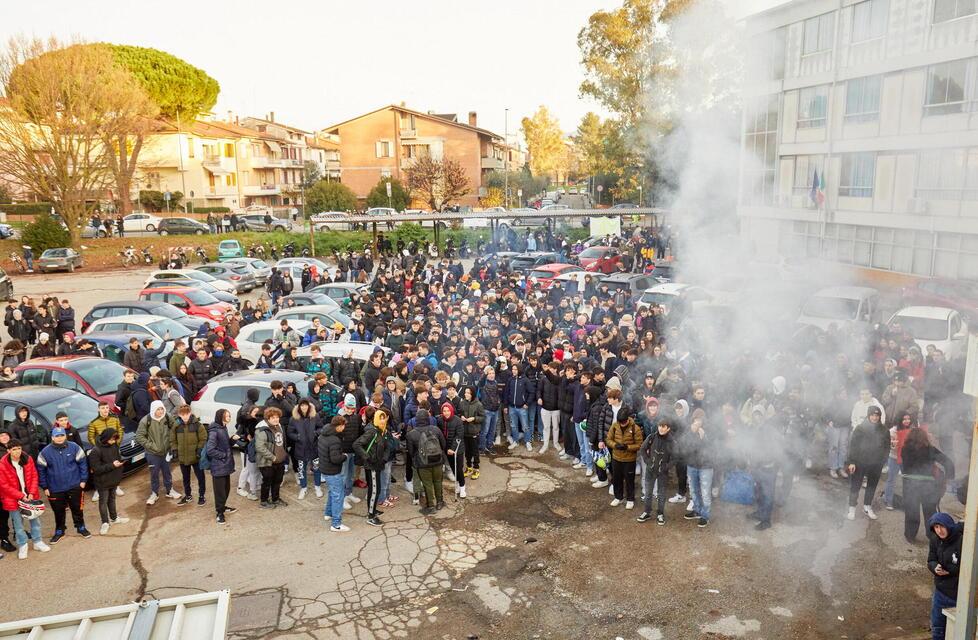 Un momento della protesta (foto Autodivino)