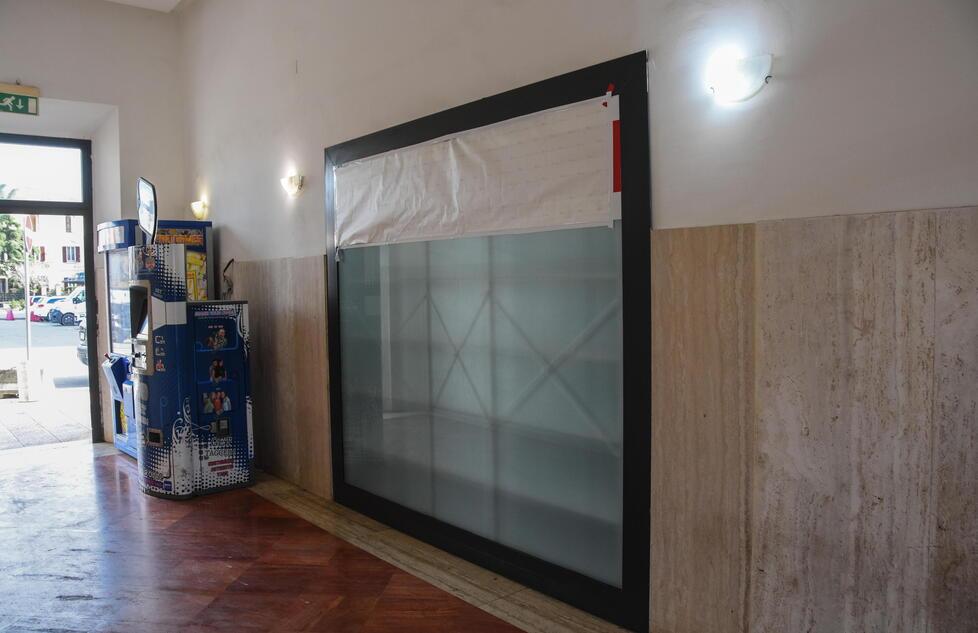 L’ingresso dell’Help Center che viene svelato oggi (foto Agenzia Bf)