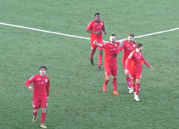 Cesaroni dopo il gol