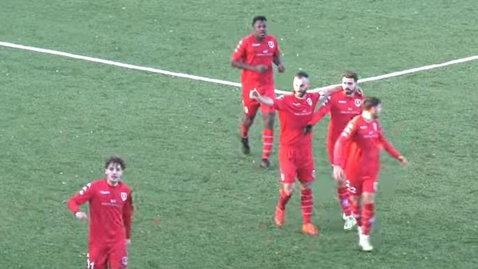 Cesaroni dopo il gol